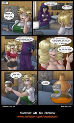 bombshell_soda breast_expansion comic midas-bust multiple_girls tagme yuri