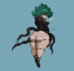 alius02 huge_ass pixel_art shortstack tatsumaki thick_thighs wide_hips