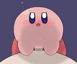 <3 alien animated barely_visible_genitalia blush female human interspecies kirby kirby_(series) male naked nude penetration pink_skin pussy pussy_juice riding size_difference straight sweating thebatfang vaginal_penetration young younger_female