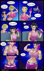 bombshell_soda breast_expansion comic midas-bust multiple_girls tagme yuri