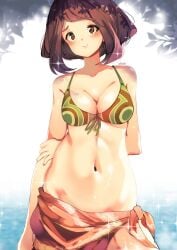 1girls 2d 2d_(artwork) 2d_artwork ak4ci arm_behind_head bare_arms bare_belly bare_chest bare_hands bare_hips bare_midriff bare_navel bare_shoulders bare_skin belly belly_button bikini bikini_top blush blush_face blushing_at_viewer blushing_female blushing_lines boku_no_hero_academia breasts brown-eyed_female brown-haired_female brown_eyebrows brown_eyes brown_hair busty busty_female busty_girl busty_teen cleavage closed_mouth_smile collarbone curvaceous curvaceous_body curvaceous_female curvaceous_figure curvaceous_hips curvaceous_teen curvy curvy_body curvy_female curvy_figure curvy_hips curvy_teen digital digital_art digital_drawing digital_drawing_(artwork) digital_media digital_media_(artwork) elbows exposed_arms exposed_belly exposed_chest exposed_hips exposed_midriff exposed_navel exposed_shoulders exposed_skin eyebrows_visible_through_hair female female_focus female_only fingers front-tie_bikini front-tie_bikini_top green_bikini green_bikini_top green_swimsuit green_swimwear halterneck hand_behind_head head_tilt high_resolution high_school_student highres lean_figure light_smile linea_alba looking_at_viewer medium_breasts medium_hair midriff my_hero_academia narrow_waist navel nervous nervous_expression nervous_face nervous_female nervous_smile ochako_uraraka school_girl shoulders shy shy_expression shy_female shy_girl shy_smile simple_background slender_body slender_waist slim_waist smile smiley_face smiling smiling_at_viewer solo standing stomach string_bikini swimsuit swimwear teen_girl teenage_girl teenage_tits teenager tilted_head upper_body white_background wide_hips young_female young_woman