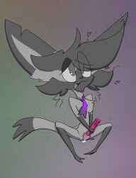 absurd_res andromorph anthro bodily_fluids chest_tuft chin_tuft clothed clothed_male clothing domestic_cat ear_tuft facial_tuft felid feline felis flask fur furgonomics genital_fluids genitals graham_melodisk grey_body grey_ears grey_eyes grey_fur grey_hair grey_mouth grey_nose grey_sclera grey_tail grey_tongue hair heart_eyes heart_symbol hi_res humanoid_genitalia humanoid_vulva intersex male mammal masturbation necktie notched_ear on_ground purple_clothing purple_necktie sex_toy shaking shivering sitting sitting_on_ground solo spread_legs spreading tail toddjackjuster tongue translucent translucent_hair tuft vaginal_fluids vaginal_masturbation vaginal_penetration vibrator vulva wand_vibrator