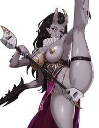 masque of slaanesh from warhammer (franchise) by smokedpaprika