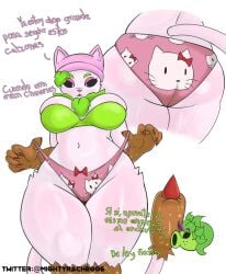 cattail (pvz) from hello kitty (series) by mighty dx