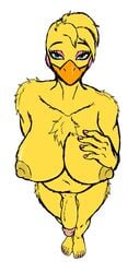 1futa alternate_species anthro avian balls beak big_breasts bird blue_eyes breasts chicken colored_nails eyelashes eyeshadow feathers feet five_nights_at_freddy's five_nights_at_freddy's_2 furry futa_only futanari galliform gallus_(genus) genitals gynomorph hair hand_on_breast hi_res humanoid_feet intersex looking_at_viewer looking_up makeup nails nipples non-mammal_breasts nude penis phasianid solo starnina15 toy_chica_(fnaf) yellow_body