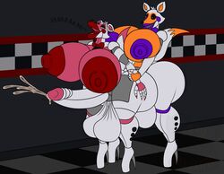 anal balls big_balls big_breasts big_lips big_penis bimbo bimbofication bodily_fluids breasts canid canine cum duo evilfoxyfull female five_nights_at_freddy's five_nights_at_freddy's_2 five_nights_at_freddy's_world fox funtime_foxy_(fnaf) funtime_foxy_(fnafsl) futa_only futanari gaping gaping_nipples genital_fluids genitals gynomorph hi_res huge_balls huge_breasts huge_cock intersex lolbit_(fnaf) mammal penetration penis thick_lips video_games yellow_eyes