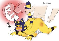 1boy 1girls ahegao animal_crossing animal_ears animal_tail ankha artist_name ass bent_over big_ass big_butt big_penis blue_eyes blue_fur blue_hair blush blushing butt cat cat_ears cat_girl cat_tail catgirl cross_section cum cum_drip cum_in_uterus cum_shot cum_string cumming cumshot curvy dripping_cum egyptian egyptian_headdress erection eyebrows_visible_through_hair eyelashes feline female female_focus fur furry headdress highres huge_ass huge_butt huge_penis human_on_anthro internal internal_cumshot internal_view japanese_text kneeling large_ass large_penis leaking leaking_cum looking_pleasured male male_human/female_anthro male_on_anthro mammal nintendo open_mouth penis rawgreen short_hair straight striped_fur tail tail_grab text thick_thighs translation_request unseen_male_face white_background wide_hips x-ray yellow_fur