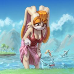cream the rabbit from sega by kujalla