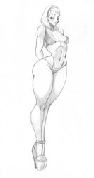 1girls background big_breasts bikini bikini_bottom bikini_top breasts bust busty cleavage disney disney_channel drawing ear_piercing earrings eyelashes female female_focus female_only heels henrik-drake hhammerh high_heels hips huge_breasts justine_flanner kim_possible large_breasts legs lips looking_at_viewer monochrome pencil_(artwork) pencil_sketch piercing rsahnp short_hair simple_background sketch solo thick_legs thick_thighs thighs voluptuous waist white_background wide_hips woman