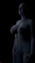 1girls 3d 3d_(artwork) alien alien_girl asari big_breasts blue_skin female female_only liara_t'soni mass_effect mass_effect_2 mass_effect_3 naked no_humans nude nyes117 pinup shadow solo solo_focus tagme