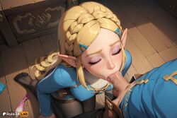 princess zelda from breath of the wild by rule34lab