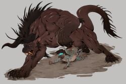 behemoth (final fantasy) from final fantasy by captainskee