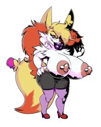 4:5 absurd_res alpha_channel annoyed anthro big_breasts braixen breasts clothing dildo duragon female footwear genitals hair hi_res high_heels huge_breasts huge_lips huge_nipples hyper hyper_breasts legwear lips long_hair mature_female nintendo nipple_piercing nipples piercing plump_labia pokémon_(species) pokemon pokemon_(species) prostitution pussy sex_toy shoes shortstack simple_background solo thick_lips thigh_highs transparent_background video_games wide_hips