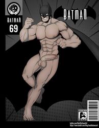 1boy abs balls bara batman batman:_arkham_knight batman_(series) benthetowerart big_muscles big_pecs big_penis dc dc_comics erection feet flush full_body human human_only light-skinned_male light_skin looking_at_viewer male male_chest male_focus male_only muscle muscles muscular muscular_male naked nipples nude nude_male pecs pectorals penis portrait six_pack solo solo_focus solo_male tan testicles thighs throbbing uncensored