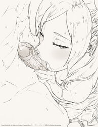 1boy 1girls ale_(ale_halexxx) fellatio fire_emblem fire_emblem_awakening halexxx half-closed_eyes licking_penis monochrome nintendo nude oral robin_(fire_emblem) robin_(fire_emblem)_(female) sweat