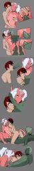 1boy 2girls absurd_res ahoge anal_insertion arms_around_neck arms_around_partner ass_grab balls big_penis bisexual bisexual_female bisexual_sandwich black_nails blue_eyes breast_grab breasts camille_(demon_dregs) clitoral_hood clitoris close-up closed_eyes collar color comic completely_nude cum cum_drip cum_in_mouth deep_penetration deepthroat demon demon_dregs demon_girl demon_horns demon_tail dyed_hair ear_piercing earrings erection female_penetrated ffm_threesome finger_fuck fingering fingering_partner fingering_while_penetrated fins green_hair grey_background groping groping_breasts groping_from_behind half-closed_eyes hand_on_another's_ass highres horn imminent_penetration imminent_vaginal inverted_nipples labia leg_grab leg_lift licking_penis lighting lipstick long_hair looking_at_partner looking_pleasured looking_up male_penetrating male_penetrating_female mleelunsford mole mole_under_eye muscular muscular_male nat_dewitt nipples painted_nails penis pointy_ears ponytail pussy red_hair red_lipstick reverse_cowgirl_position sideboob sitting spread_legs spread_pussy spreading_another's_pussy standing standing_sex straight sucking_balls tail tail_in_ass tail_insertion tail_sex taking_turns threesome tied_hair unseen_female_face unseen_male_face vaginal_penetration veiny_penis white_hair yellow_eyes zet13