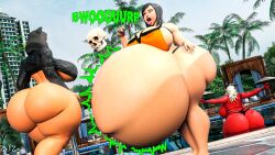 3d 3girls agata_(fortnite) big_ass big_breasts burping desdemona_(fortnite) digested_prey digestion digestion_noises fat_ass fatal_vore female_pred female_prey fortnite fortnite:_battle_royale fortnite:_save_the_world hyper hyper_belly hyper_breasts hyper_butt hyper_thighs machinist_mina post-vore post-vore_weight_gain skull vore zelzes