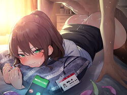 cum id_card nopan phone phone_call pyz sex skirt_lift tegurayuki thighhighs