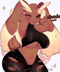 lopunny from game freak by bunniazulada
