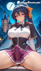 akeno himejima from halloween by tsukoneko