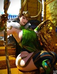 lady loki from marvel by rude frog