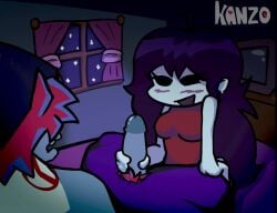 1080p 1girls 2d 2d_animation 30_seconds ahe_gao animated background_noise bedroom blush boyfriend_(friday_night_funkin) clothed_female cum cum_on_face cum_on_tongue cumshot facial fnf friday_night_funkin girlfriend_(friday_night_funkin) hand_on_penis handjob heart kanzo_(artist) male_pubic_hair night night_time open_mouth penis pubic_hair sound sound_effects steamy_breath stroking_cock stroking_penis tagme tongue_out unseen_male_face video