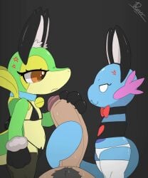 5:6 angry animated anthro ass big_butt big_penis bodily_fluids cat_costume clothing competitive costume dengon dripping fake_ears female feral first_person_view foreplay generation_2_pokemon generation_5_pokemon genital_fluids genitals gloves group handjob handwear huge_cock human humanoid_genitalia humanoid_penis larger_male leaking_precum legwear male male/female mammal nintendo panties penis pokemon pokemon_(species) precum precum_drip precum_on_penis precum_string pubes simple_background size_difference smaller_male snivy stockings tail thick_thighs trio underwear wooper