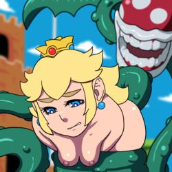 1girls 1other ambiguous_penetration animated ass blonde_hair blue_eyes bouncing_breasts bound breasts crown day dragoonrekka duo female female_focus gif long_hair mario_(series) nintendo nipples nude open_mouth outdoors piranha_plant princess_peach restrained sex sky super_mario_bros. super_mario_bros._(nes) teeth tentacle