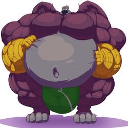 1:1 2020 4_toes 5_fingers anthro avian balls beak belly big_balls big_belly big_bulge big_muscles big_penis bobert bulge clothing extreme_muscles fingers fur genitals gryphon hand_on_stomach hi_res huge_balls huge_bulge huge_cock huge_muscles hyper hyper_balls hyper_belly hyper_bulge hyper_genitalia hyper_muscles hyper_penis male male_only multicolored_body multicolored_fur musclegut muscles muscular muscular_anthro muscular_male mythological_avian mythology navel penis plantigrade simple_background solo standing toes underwear white_background wings