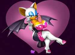 rouge the bat from sonic (series) by tacticaljunk