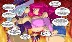 2girls big_breasts breasts friendship_is_magic hasbro huge_breasts humanized male my_little_pony pinkie_pie_(mlp) ronzo shonuff shonuff44 straight_hair tagme trixie_(mlp) trixie_lulamoon underboob