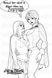 2girls breast_envy dc dc_comics huge_breasts nebaroth power_girl supergirl superman_(series)