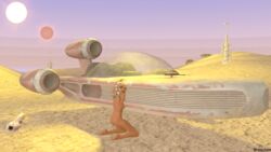 1girls 3d ahsoka_tano alien alien_girl alternate_version_available animal_skull breacken_(artist) clone_wars desert deviantart dewback female female_only landspeeder lying moisture_vaporator nude orange_skin outdoors sand skull solo source_filmmaker speeder star_wars sun sunset tatooine togruta vehicle