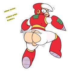 ass balls ballsack big_ass bubble_butt crash_man drawful-s drill edit embarrassed gay male male_only mega_man mega_man(classic) mega_man_2 ripped_clothing robot tagme twink