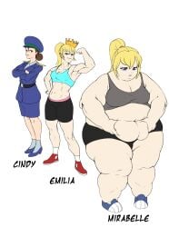 belly_overhang fat_female fat_fetish fat_folds obese_female softon ssbbw