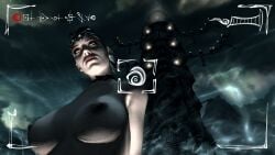 3d blue_hair blue_hair_female breasts female female_focus female_only green_eyes green_eyes_female human human_female humanoid idols skyrim the_elder_scrolls tits tits_focus