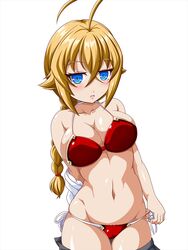 big_breasts blazblue blonde_hair blue_eyes clothed_female es_(xblaze) female female_focus female_only solo solo_female solo_focus suzumori_(artist) xblaze