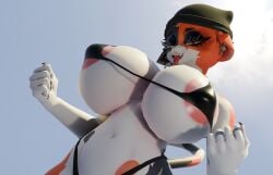 1girls 3d 3d_(artwork) 3d_render artist_request big_ass big_breasts blender bom39 bra cat_ears cat_tail female female_only fortnite fortnite:_battle_royale looking_at_viewer meow_skulls_(fortnite) outdoors outside seductive_look sex sexy_body sunlight tongue tongue_out