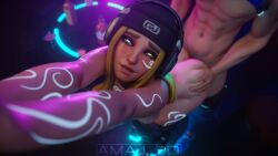 ass big_ass big_breasts blonde_hair blush breasts clothed curvy duo embarrassed erection eyelashes female female_focus freja_(overwatch) green_eyes half-closed_eyes half-dressed half_dressed half_naked half_nude hi_res highres human indoors inside large_ass large_breasts large_penis light-skinned_female light-skinned_male light_skin long_hair male male/female muscular nose_piercing overwatch overwatch_2 penetration penis pubic_hair smile solo_focus standing teeth thick_thighs uncensored undressing unseen_male_face upper_body vaginal_penetration video_games voluptuous voluptuous_female wet wide_hips yellow_hair young younger_female younger_male