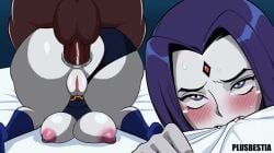 2d 2koma anal anal_grip animated balls big_ass big_breasts biting_sheets bouncing_ass bouncing_breast dc_comics doggy_style goth musi_cassie penis plusbestia rachel_roth raven_(dc) rolling_eyes superheroine sweating tagme teen_titans video