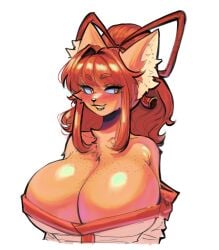 ceroba_(undertale_yellow) ceroba_ketsukane fox furry_female furry_only undertale_(series) undertale_yellow