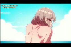1boy 2d 2d_animation animated blue_eyes bokuman bouncing_breasts breasts cowgirl_position hands_behind_head huge_breasts large_breasts milf nipples no_sound nude nude_female nude_male pov sex shorter_than_30_seconds sky_background tagme uzaki-chan_wa_asobitai! uzaki_tsuki video white_hair