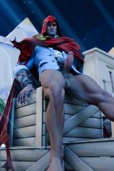bara big_penis boner cock dick erection gay linlieshusband marvel marvel_rivals muscular muscular_male penis solo the_hood_(marvel_rivals)