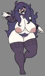 1girls breasts chubby female fuzzycapsule08 hex_maniac nude pubic_hair pussy tagme