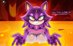 1girls big_boobs blaze_the_cat cat female foxiumart furry nude sega solo sonic_(series) sonic_rush sonic_the_hedgehog_(series)