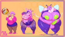 2020 absurd_res antennae_(anatomy) antennae_growth anthro arthropod ball_growth balls bee bee_drone_(prinnydood) big_breasts bodily_fluids body_size_growth border bottomwear breasts clothing cum cumshot eating ejaculation erection eyewear female fti_transformation fur furry gender_transformation genital_fluids genital_growth genitals glasses growth gynomorph hair hand_on_breast hi_res honey honey_(disambiguation) huge_breasts human human_to_anthro hymenopteran insect insects intersex mammal meganemausu moth navel nipples nude orange_border overweight overweight_female overweight_gynomorph overweight_intersex penis penis_growth pink_body pink_hair sequence shirt size_transformation skirt smile solo species_transformation tongue topwear torn_clothing transformation wide_hips yellow_nipples yellow_tongue