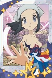 1girl 1girls blue_eyes blue_hair looking_at_viewer naked naked_female nude nude_female pokemon pose posing posing_for_picture posing_for_the_viewer posing_naked posing_nude saucemon7 self_upload
