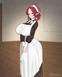 aisha_greyrat big_ass big_breasts futanari kurisu_dy mushoku_tensei mushoku_tensei:_isekai_ittara_honki_dasu only_futa