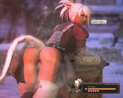 1girls 3d anus ass cat_ears cat_tail catgirl female final_fantasy final_fantasy_xiv gpose(ffxiv) m'naago miqo'te