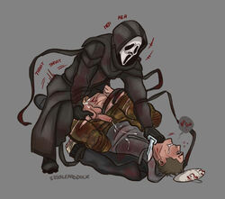 2boys anal anal_penetration anal_sex ball_grab balls blood color creampie cum cum_on_self cum_while_penetrated dead_by_daylight domination embrace face_mask forced forced_yaoi frank_morrison gay ghostface grey_background hoodie human human_only humiliation knife knifepoint male male_only male_rape_victim malesub mask mating_press mirror missionary_position on_back onomatopoeia penis rape restrained scream_(franchise) simple_background stablepaddock testicles the_legion uncircumcised uncut yaoi